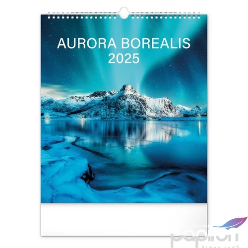 Falinaptár 2025 Aurora Borealis, 30×34 cm Realsystem 2025 kollekció!