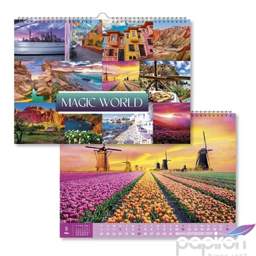 Falinaptár 2025 pd Madic World 42x30 P4112-5215