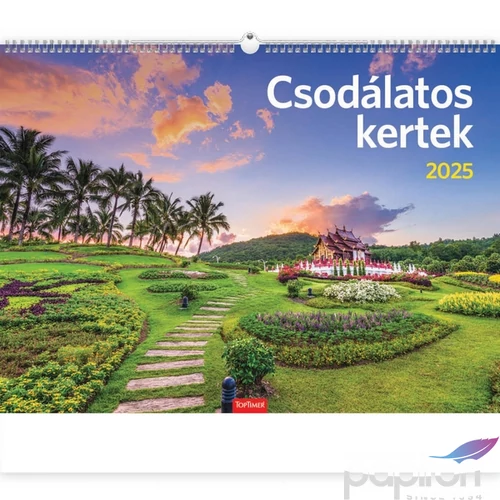 Falinaptár 2025 T093 Csodálatos kertek Toptimer 2025 kollekció!