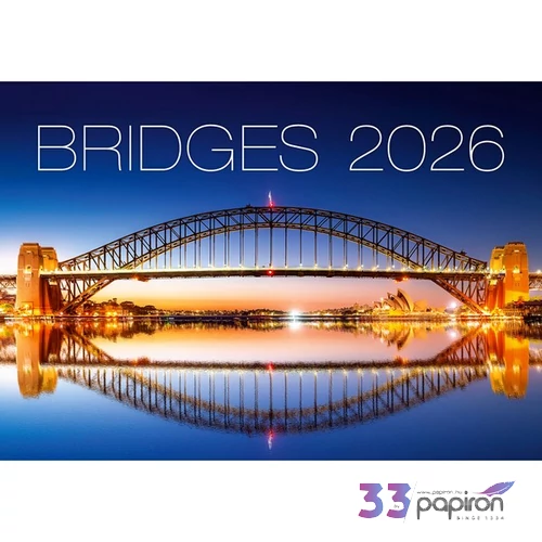 Falinaptár 2026 Bridges Dayliner 2026-os kollekció