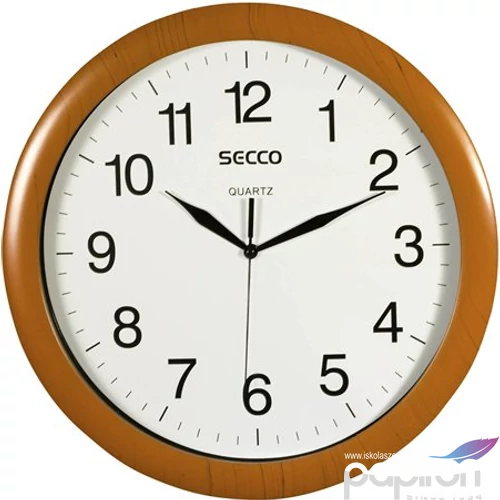 Falióra, 33 cm, SECCO fa hatású keret DFA020
