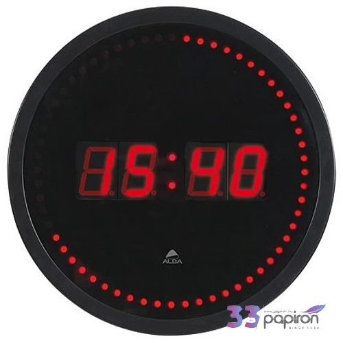 Falióra Alba Hordel Falióra 30cm fekete, led BAOLEDF