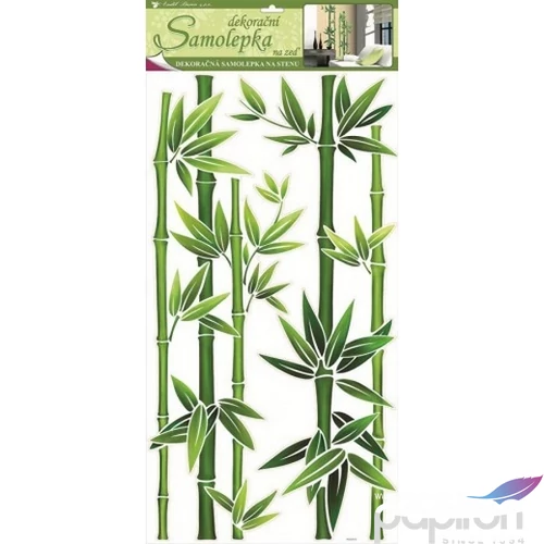 Falmatrica szobadekor Bambusz, zöld színben,32x69 cm WB050/1330