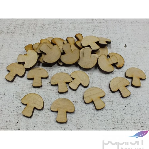 Fatábla felirat, Fa figura Fa gomba 3cmx3mm 30db/cs