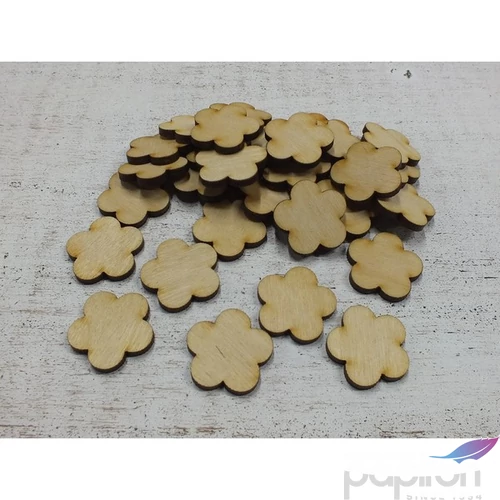 Fatábla felirat, Fa figura virág 3cmx3mm 30db/cs