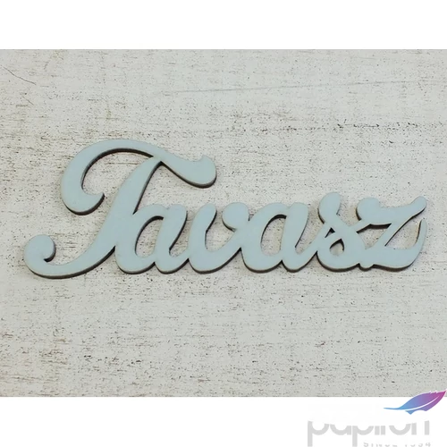 Fatábla felirat Tavasz" babakék 15cm 