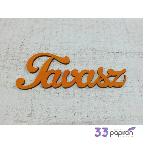 Fatábla felirat Tavasz