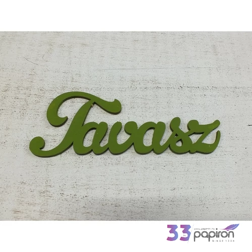 Fatábla felirat Tavasz