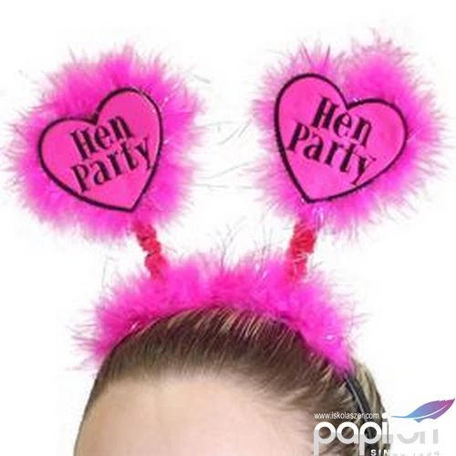 Fejdísz Hen Party lánybúcsúra Pink-Black