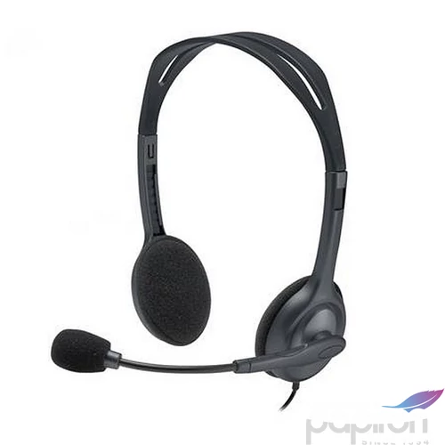 Fejhallgató LOGITECH mikrofonnal, vezetékes H111 fekete