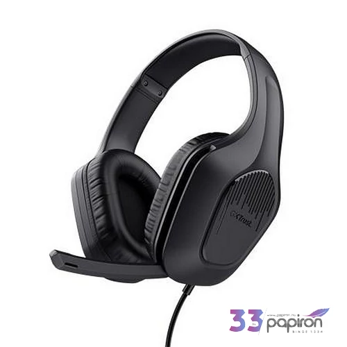 Fejhallgató mikrofonnal gaming TRUST GXT415 Zirox fekete