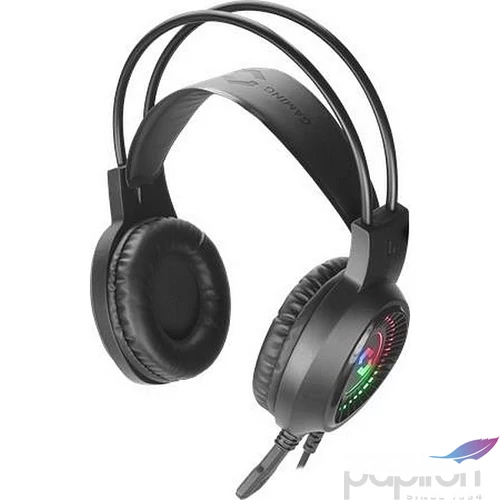 Fejhallgató mikrofonnal vezetékes gaming 2x3.5mm jack + USB-A SPEEDLINK  Voltor LED  feke