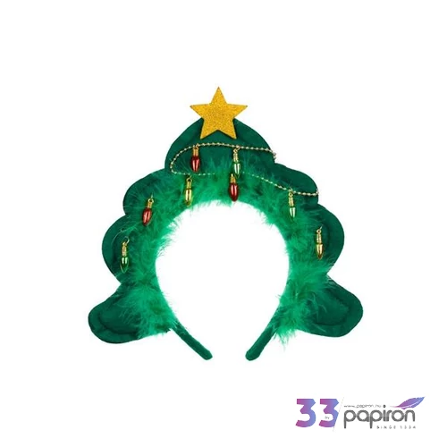 Fejpánt karácsonyfa 18,5x24cm
