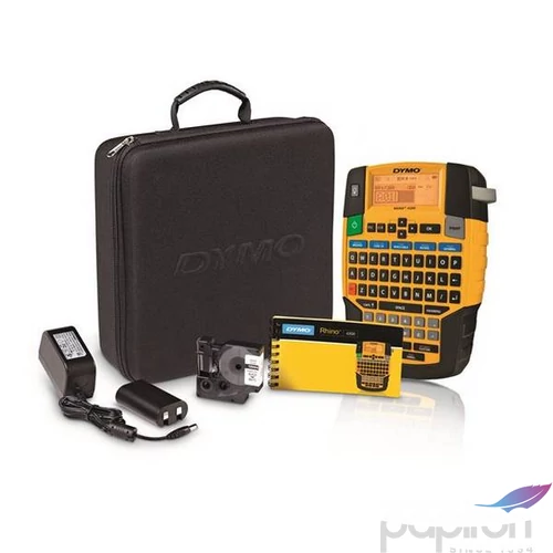 Feliratozógép elektromos DYMO "Rhino 4200" készlet táskában Irodai kisgépek