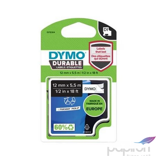 Feliratozógép szalag DYMO DYMO "D1 12 mm x 5,5m