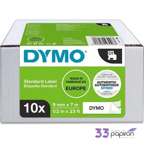 Feliratozógép szalag készlet 9mmx7m, DYMO fehér-fekete GD2093095