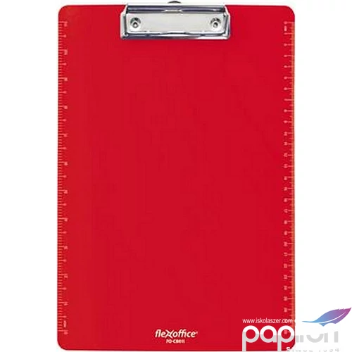 Felírótábla A4 Flexoffice műanyag piros FLEXOFFICE FO-CB011RED