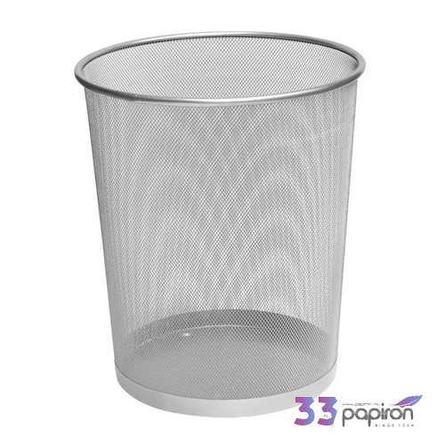 FémháLós papírkosár ezüst Fornax 20l 29,5x33cm