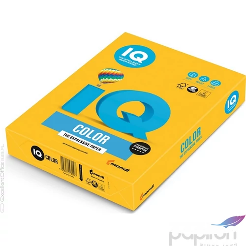 Színes másolópapír A/4 IQ SY40 intenzív napsárga 80gr 500ív/csomag