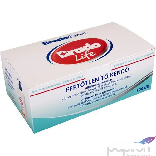 Fertőtlenítő kendő 100db BRADOLIFE 