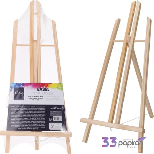 Festőállvány fa 50cm '23 50x42 a keret szélessége kpm