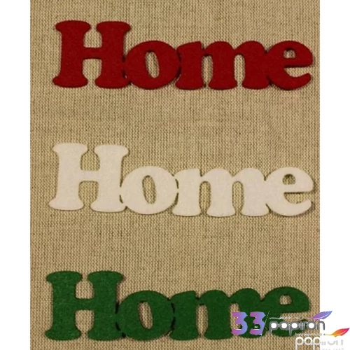 Filc felirat Home kb. 14cm 3db/cs, vegyes