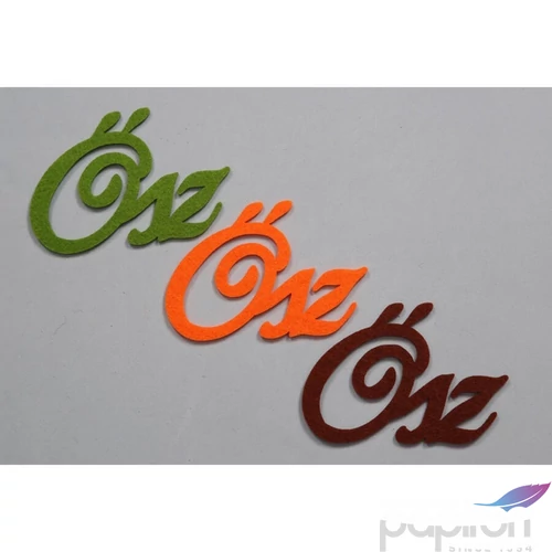Filc felirat Ősz kb. 9,5cm 3db/cs, vegyes 