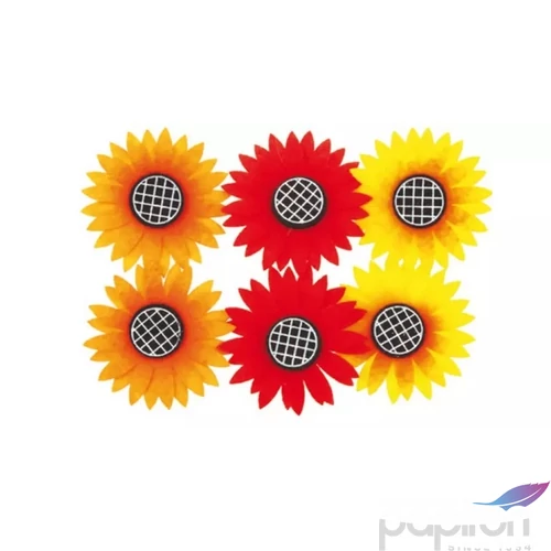 Filc napraforgó csipeszen 5 cm, 6 db 