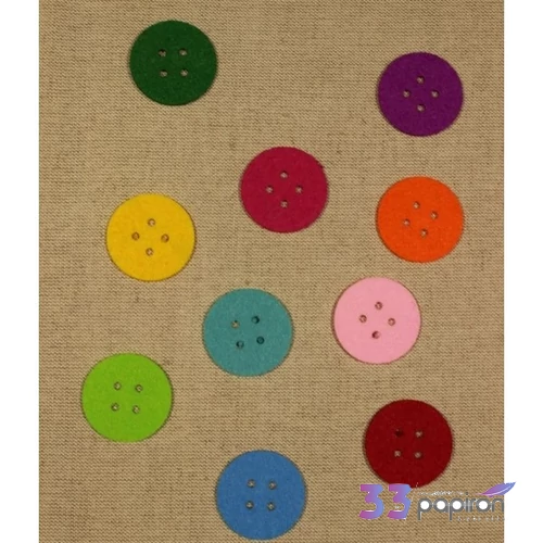 Filcfigura - Fa gomb alakú filcfigurA4cm / (10db/cs)