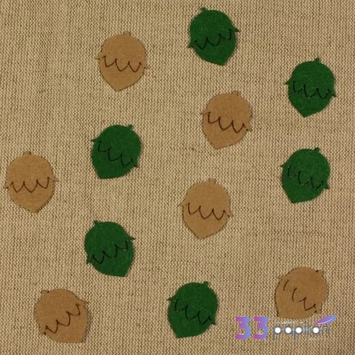 Filcfigura - Mini mogyoró (12db/cs)