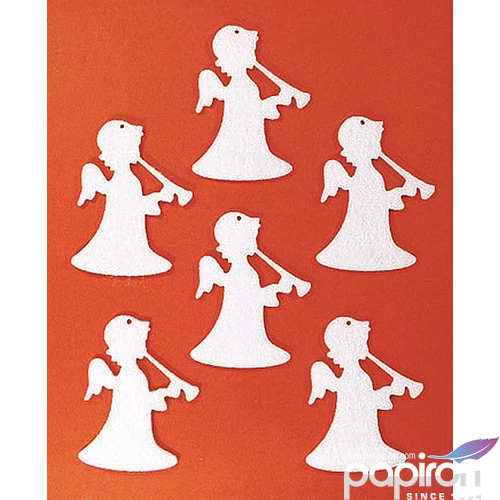 Filcfigura - angyal álló tromb kb. 6cm- 6db csomag 