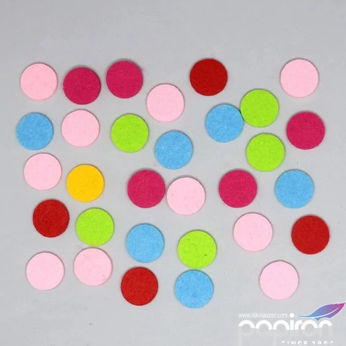 Filcfigura Mini filc pöttyök, körök 