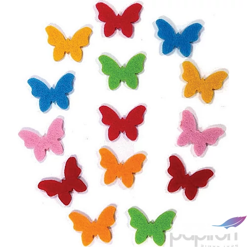 Filcfigura - mini lepke kb. 3cm- 14db csomag 
