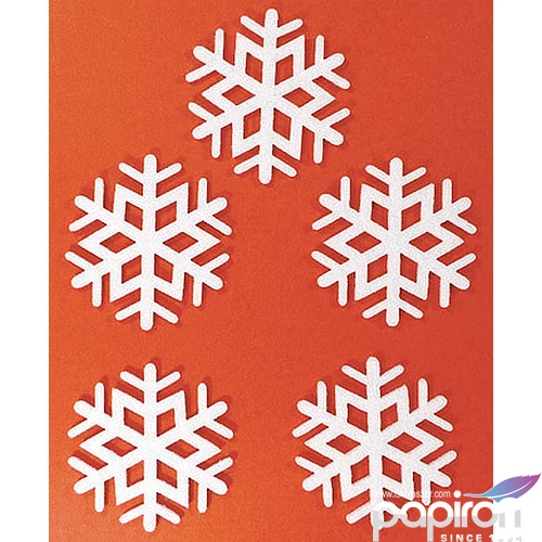 Filcfigura - norvég hópehely kb. 6cm- 5db csomag Karácsony
