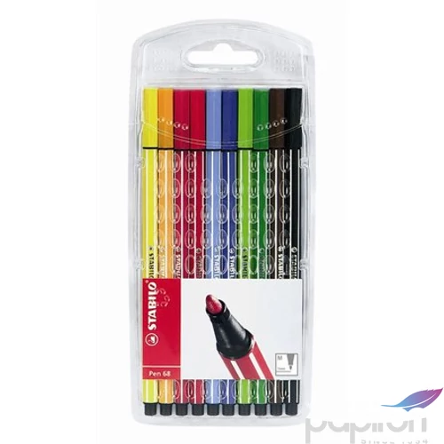 Filckészlet 10 Stabilo Pen 68 1mm-es 10színű készlet Írószerek STABILO 6810/PL