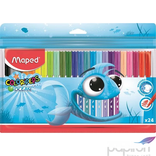 Filckészlet 24 Maped ColorPeps Ocean 2mm-es kimosható 24színű készlet Írószerek MAPED 845722