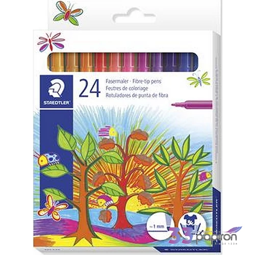Filckészlet 24 Staedtler 1mm-es 24színű készlet Írószerek STAEDTLER 325 C24