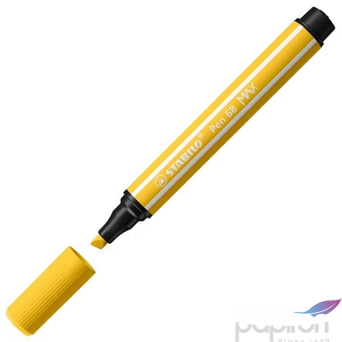 Filctoll 1-5mm Stabilo sárga vágott hegy, Pen 68 MAX, sárga TST76844