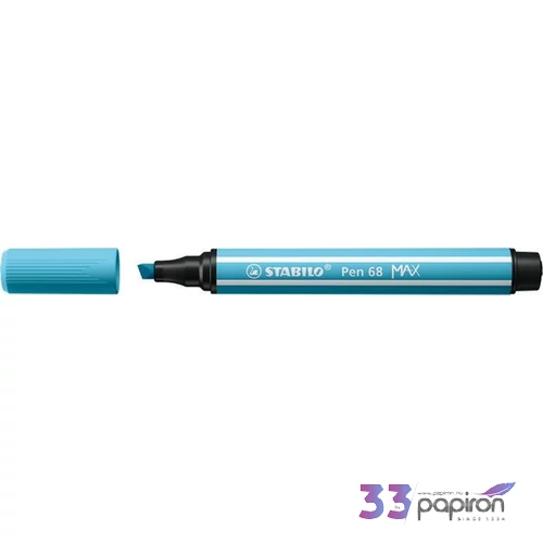 Filctoll 1-5mm Stabilo vágott hegy, Pen 68 MAX, azúrkék TST76857