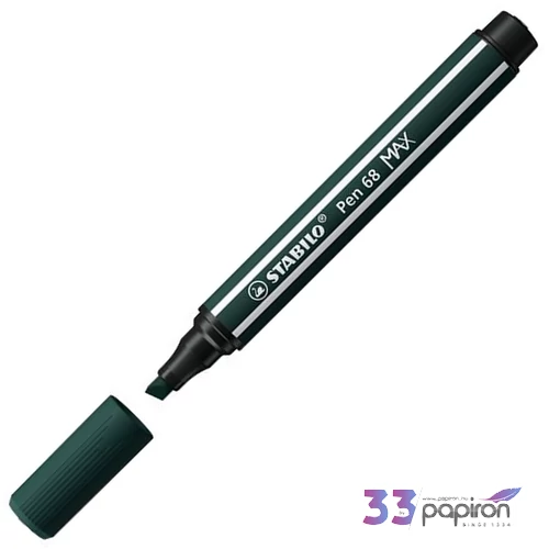 Filctoll 1-5mm Stabilo vágott hegy, Pen 68 MAX, földzöld TST76863