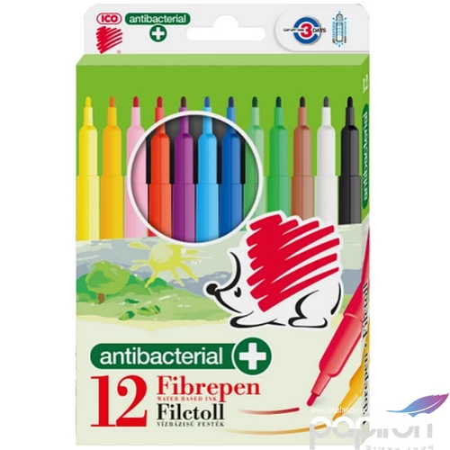 Filctoll 12-es készlet Süni ICO 300 antibakteriális rostiron