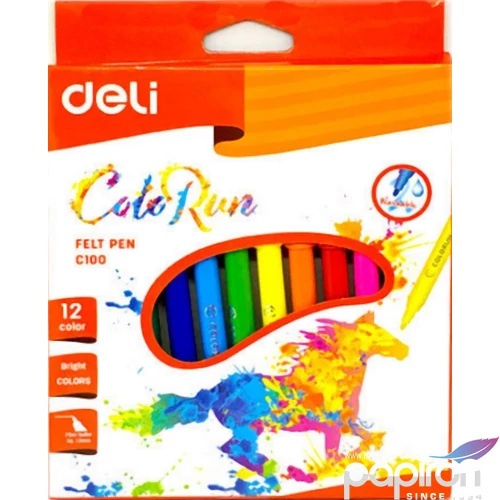 Filctoll 12 Deli ColoRun C100 vízbázisu 12db-os készlet 1.0mm