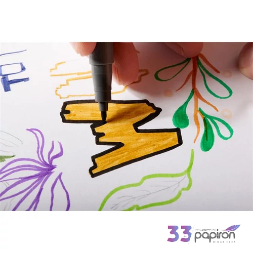Filctoll 1mm Staedtler kúpos,Pigment pen 376, intenzív fekete TS37699BK209