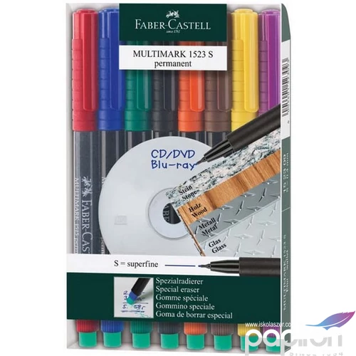 Faber-Castell alkoholos filc 1523 S fóliaíró filc, alkoholos 8db 152309
