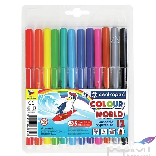 Filctoll COLOUR WORLD 12 db-os készlet 