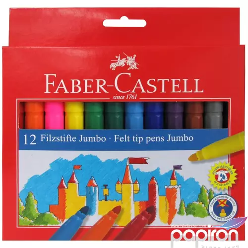 Faber-Castell filckészlet 12db Jumbo rostiron 554312