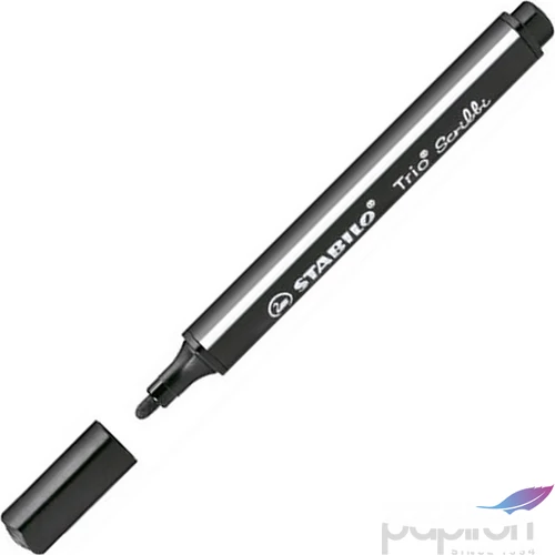Filctoll fekete Stabilo Trio Scribbi 1,5-2mm-es rugós hegyű Írószerek STABILO 368/946