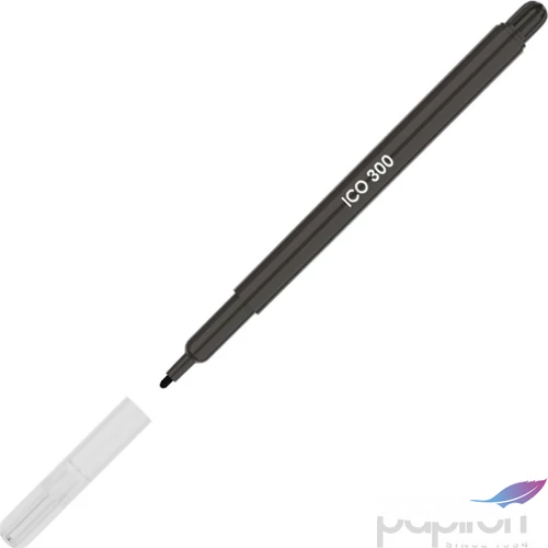 Filctoll ICO 300 fekete 1mm filckészlet marker, filctoll gyerekeknek