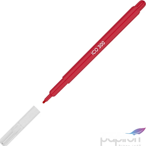 Filctoll ICO 300 piros 1mm vízbázisú filctoll marker, filctoll gyerekeknek
