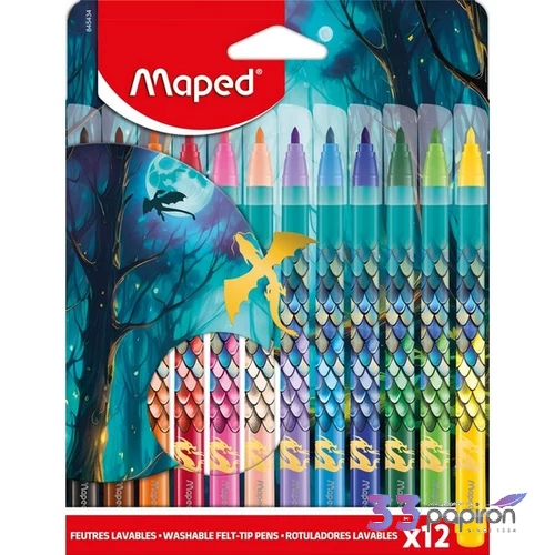 Filctoll készlet 12 MAPED Dragon Sárkány 2,8mm kimosható